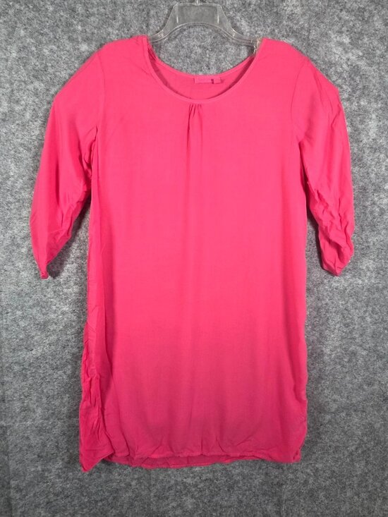 fresh produce Dresses & Skirts - Fresh Produce Women's Roll Tab Sleeve Midi Dress Pink Size M